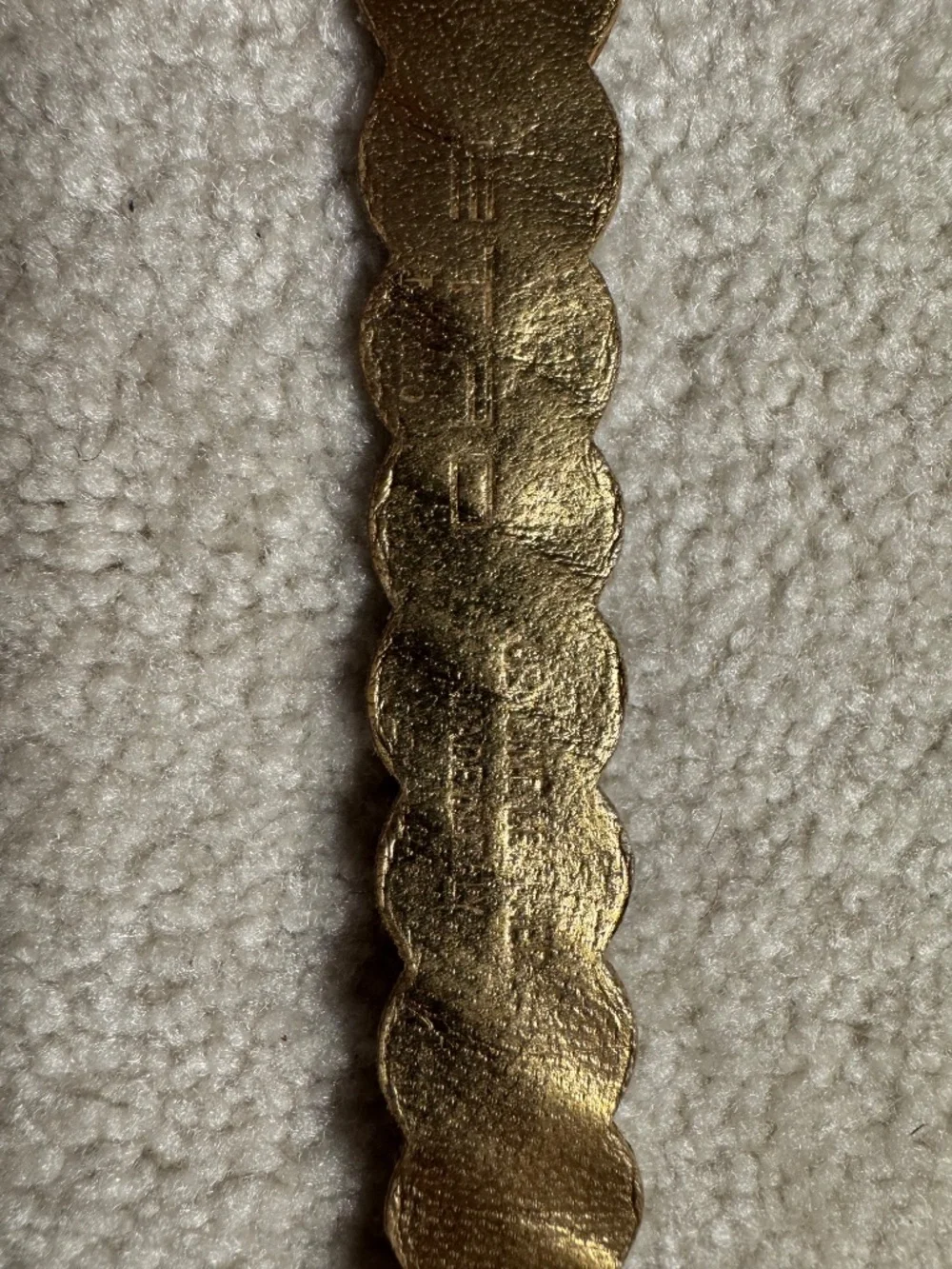 ETRO Women's Belt - Metal, Leather, Crystals - Gold & Brown - Size 75cm/30in